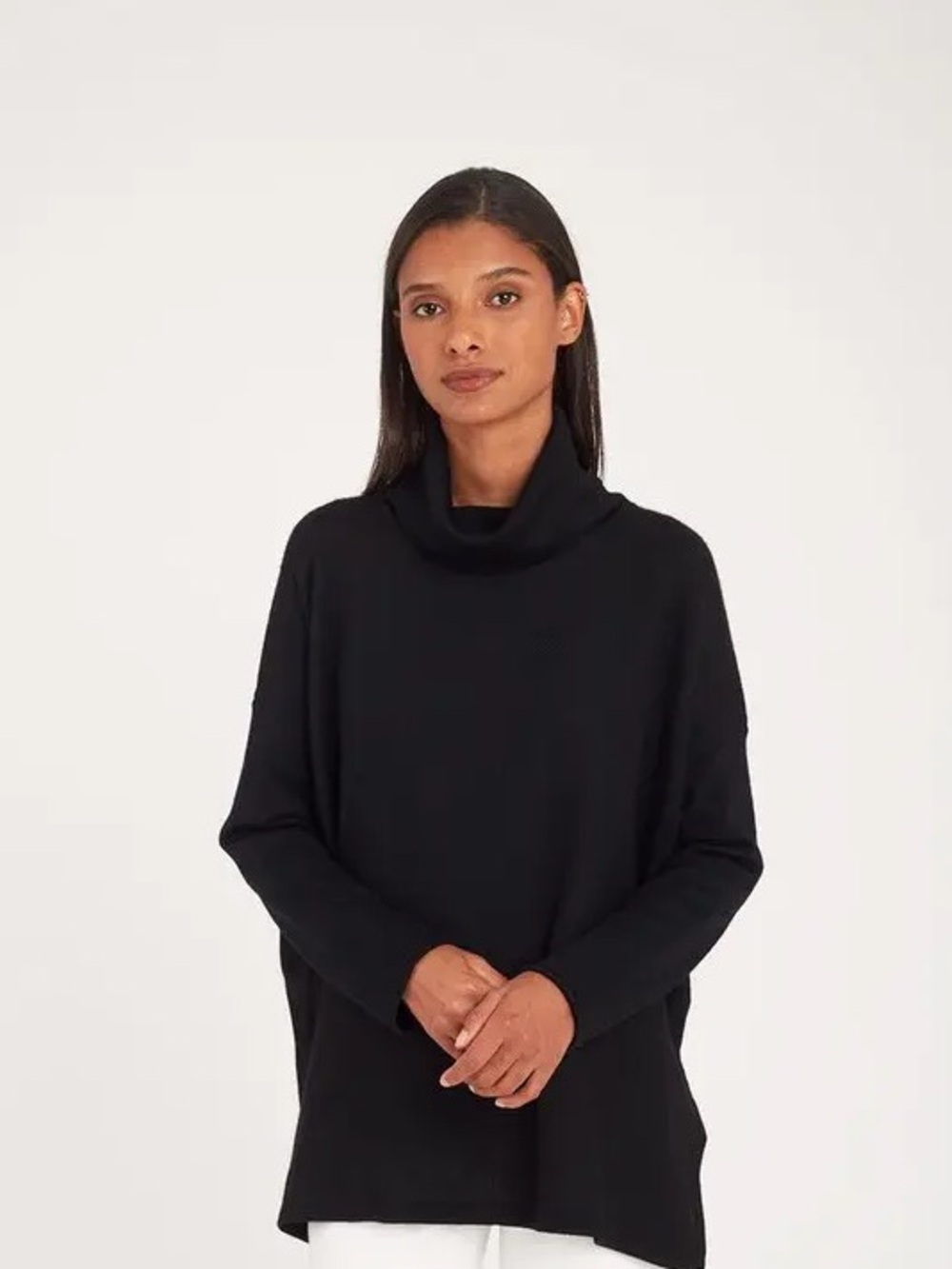 Cuyana Baby Alpaca Oversized Turtleneck Sweater - S/M